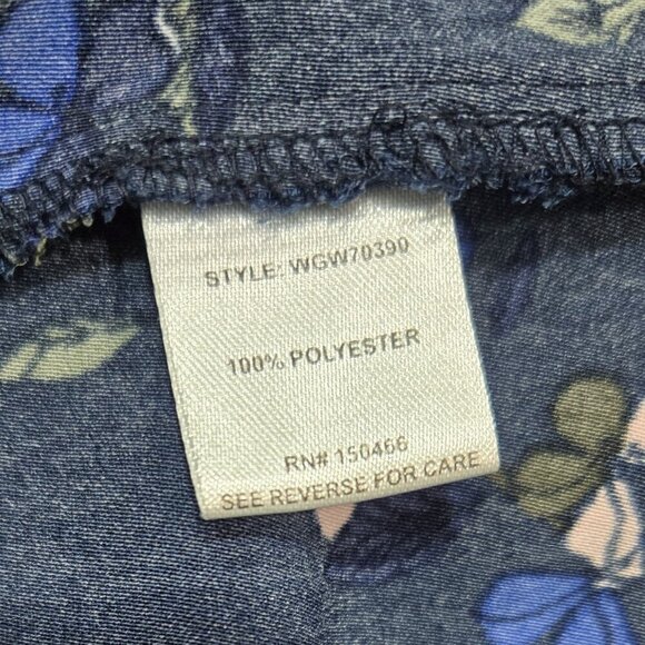 41 Hawthorn Claire Navy Blue Floral Tie Waist Sleeveless Dress Flirty Romantic - Picture 7 of 7